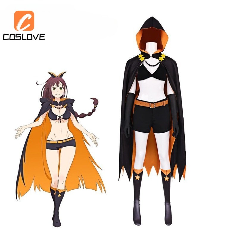 อะนิเมะ RE Zero Season 4 Shaula คอสเพลย์เสื้อผ้าชุดเครื่องแต่งกายสําหรับผู้หญิง Cape ฤดูร้อนสไตล์คอส