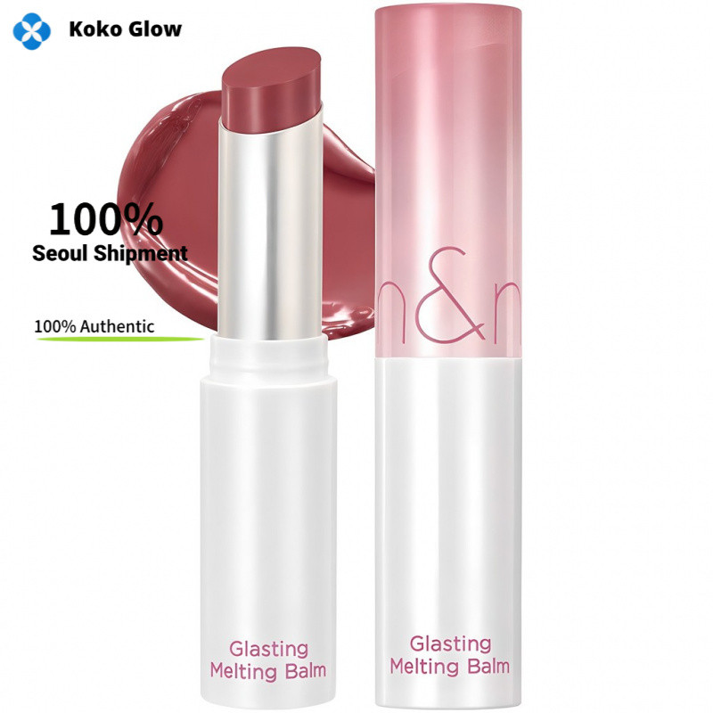 Romand Glasting Melting Lip Balm 07 Mauve Whip 3.5g ปากฉ่ำวาว กระจ่างใส เนียนนุ่ม เนื้อบาล์มละมุน ทา