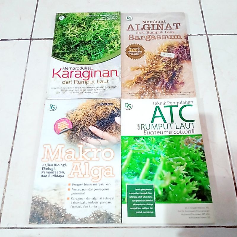 หนังสือต้นฉบับ / SEAWEED / PROCESSED จาก SEAWEED / MAKES THE ALGINAT จาก SEAWEED / ATC PROCESSING TE