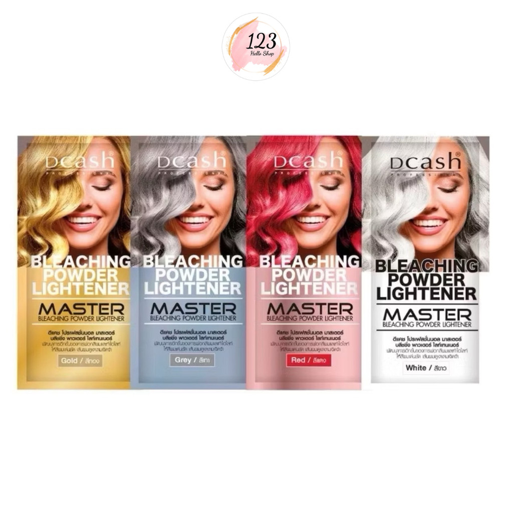 Dcash ผงฟอกสีผม สว่างชัดทุดเฉดสี Master Bleaching Powder Lightener ✨
