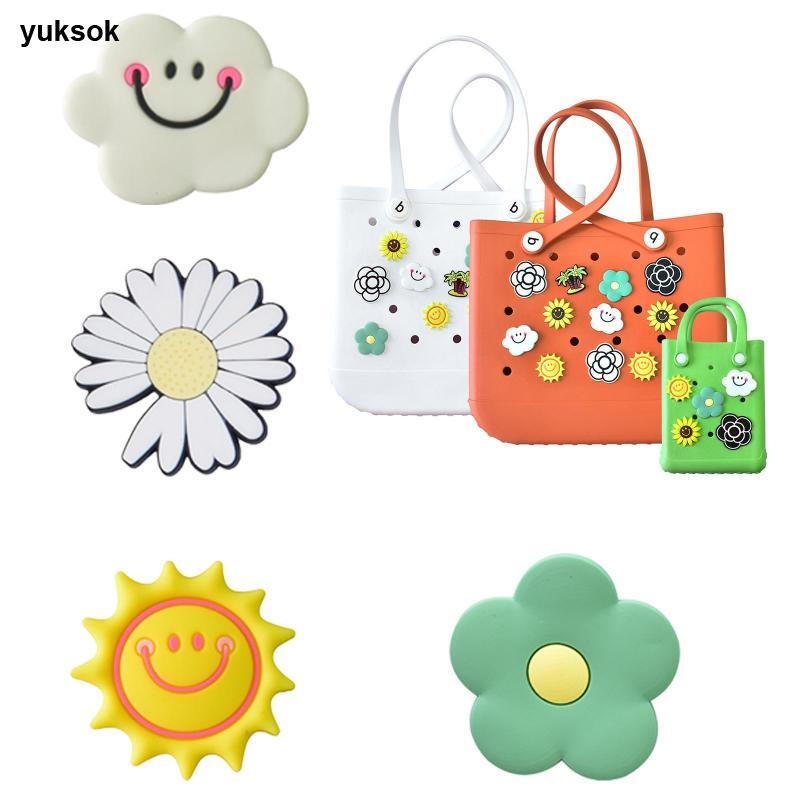 [yuksok] Beach Bag Charm Cute Tote Decorative Beach Bag Accessories Beach Tote Charms