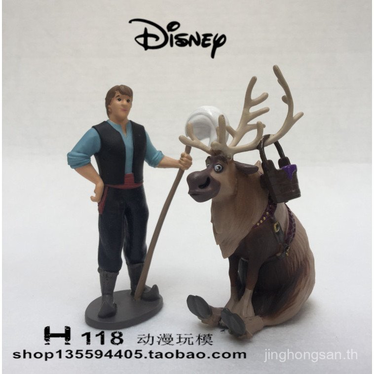 [H118] ของตกแต่งตุ๊กตาฟิกเกอร์ Frozen Christopher/Sven จํานวนมาก 83BB