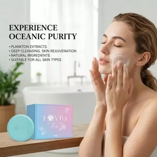 สบู่ Fayda Plankton Hydrate Nourish And Visibly ปรับปรุงผิว Texture ทําความสะอาดที่มีประสิทธิภาพอย่างอ่อนโยนสําหรับทุกสภาพผิว
