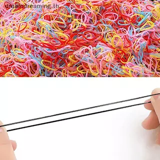 [ ฝัน ] 1000ชิ้นสาว มีสีสัน ทิ้งยางรัดยืดหยุ่นยางรัดผมเด็กผู้ถือผมหางม้าวงสําหรับเด็กอุปกรณ์เสริม .