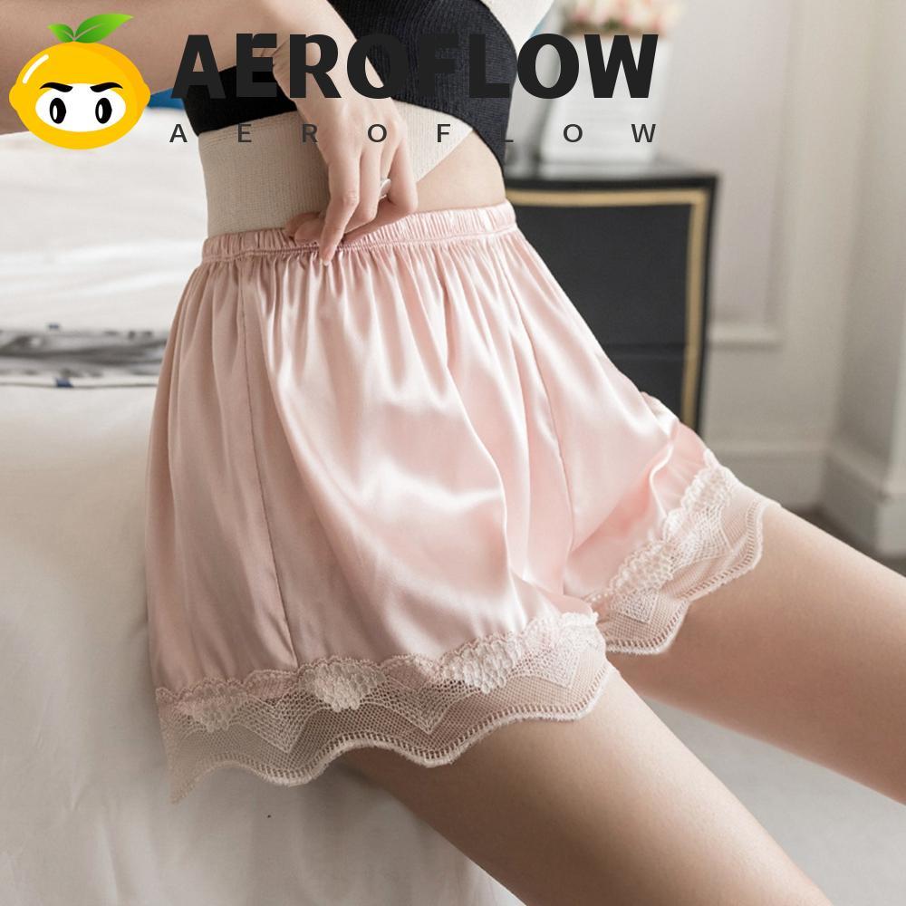 AEROFLOW Safety Shorts Thin Simple Lace Satin Women Lady Pyjamas Shorts