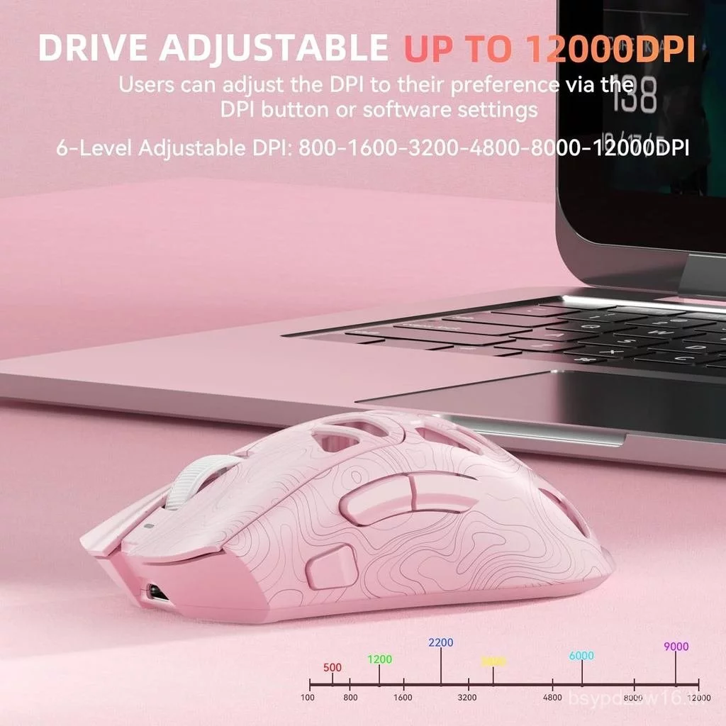 เมาส์เล่นเกมไร้สาย Aula SC620 Tri-Mode 12000 DPI RGB thumbnail 7