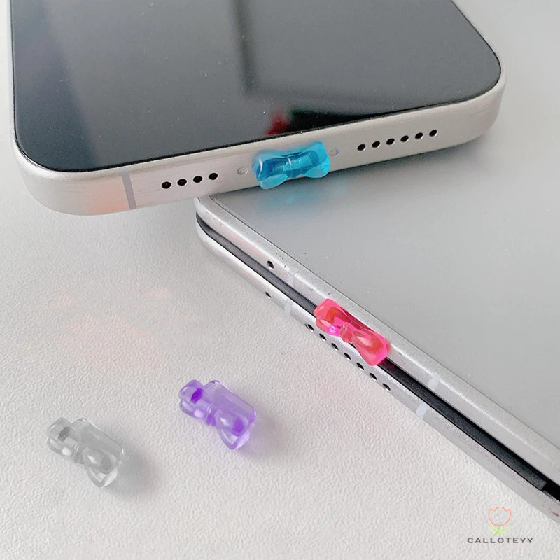 จุกกันฝุ่นรูปโบว์สำหรับพอร์ตชาร์จหูฟัง Type-C ดีไซน์สร้างสรรค์ -CY