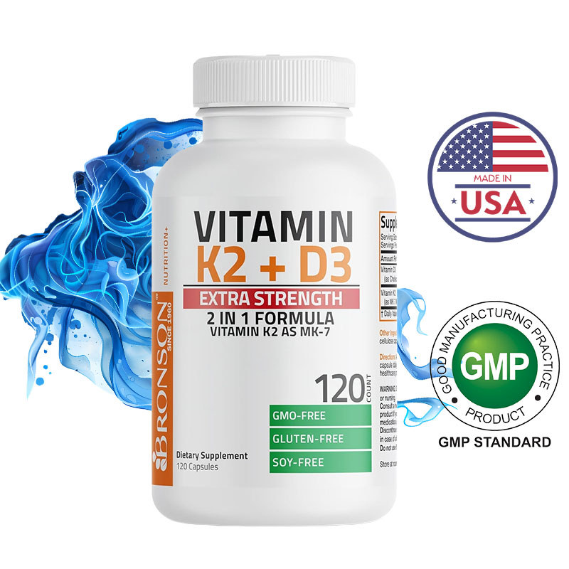 Vitamin K2 (MK-7) + D3 Capsules | ช่วยบำรุงกระดูกและฟัน | 120 Capsules