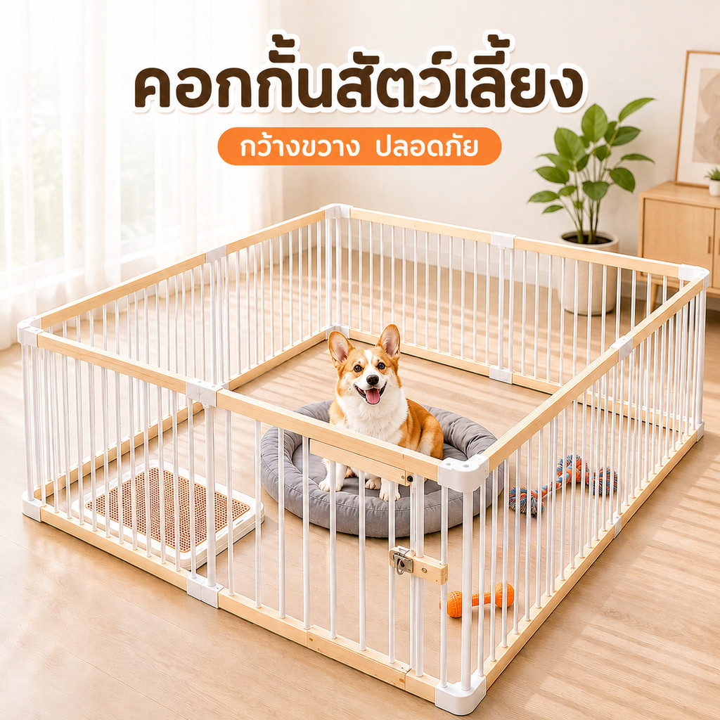 🐕Home กรงสุนัข DIY รั้วกั้นสุนัข กรงหมา คอกสุนัข คอกหมา ติดตั้งง่าย แข็งแรง มีให้เลือกหลากหลายสไตล์ สินค้ามีจำหน่าย