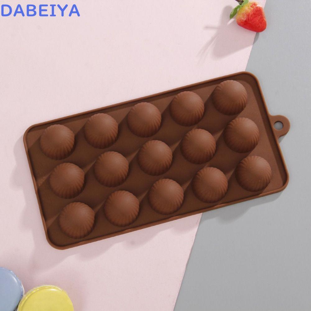 DABEIYA Jelly Candy Mold, การออกแบบทําด้วยมือ Non-Stick พื้นผิวซิลิโคนช็อกโกแลตแม่พิมพ์, DIY นํากลับมาใช้ใหม่ 15 Cavity Star Heart Shape Baking เครื่องมือครัวเบเกอรี่ Bakeware