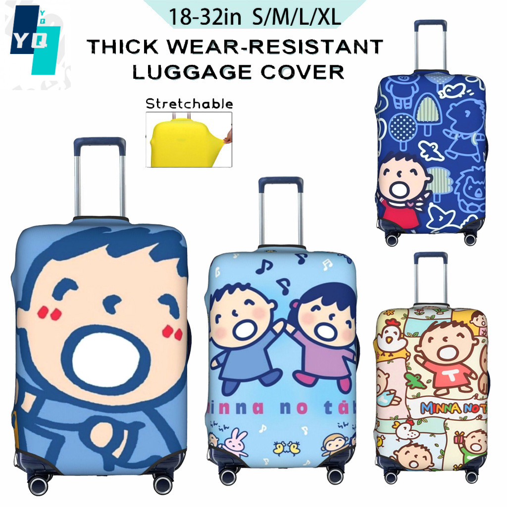 In Stocks Sanrio Minna No Tabo Travel กระเป๋าเดินทาง Protector ยืดหยุ่นป้องกันล้างทําความสะอาดได้กระเป๋าเดินทางเหมาะสําหรับ 18-32 นิ้ว