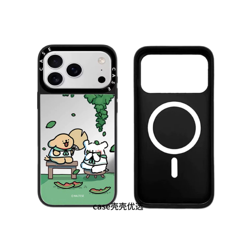 เคสโทรศัพท์ C Home ลายลูกสุนัขกินแตงโมสำหรับ iPhone 17 Pro Max/16 Pro/15/14/13/12 thumbnail 5