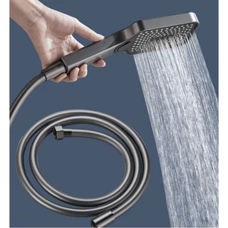 สายชำระ 1.5 เมตร แรงดันสูง ทำจาก PVC 5 ชั้น กันระเบิด ทนความร้อน ไม่แตกหัก ข้อต่อสแตนเลส 304 ทนทานยาวนาน ใช้ได้ถึง COD