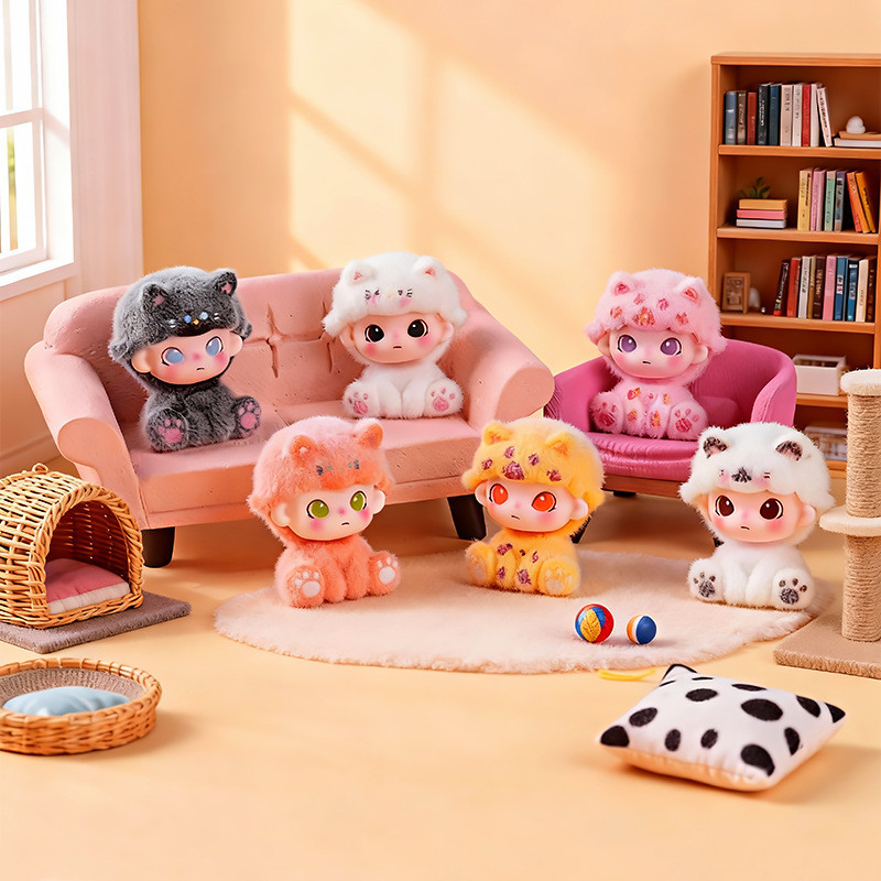 6ชิ้นผลิตภัณฑ์ใหม่น่ารัก เมล็ดพืช แห่กัน ท่านั่งดิโมลูกแมวเรซิ่นงานฝีมือตกแต่งสร้างสรรค์อินเทรนด์เล่นตุ๊กตาสก์ท็อปเครื่องประดับของข