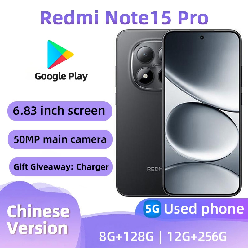 Redmi Note 15 Pro(5G)สมาร์ทโฟน 256GB โทรศัพท์มือสองสภาพดีทุกสี