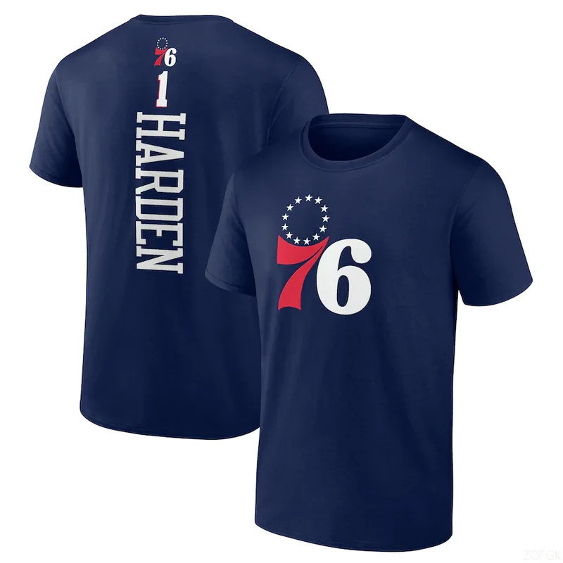 Basketball T-shirt 76ers Harden Embid Ball