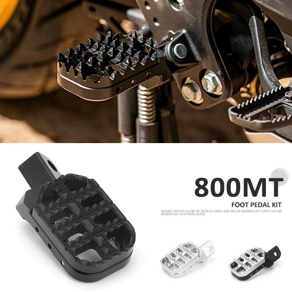 SL For CF MOTO CFMOTO 800 MT 800MT 800mt 800 Mt Motorcycle Black Silver Foot Pegs Aluminium Footrest