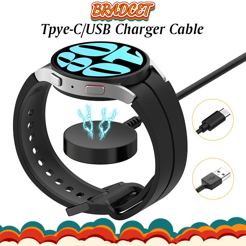 เครื่องชาร์จสายชาร์จ Tpye-C / USB for Smartwatch Samsung Galaxy Watch 9 8/9 8 Classic /FE/7/6/Ultra 