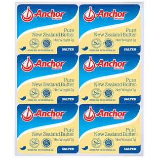 แองเคอร์เนยสดรสเค็ม 7กรัม แพค 6 Anchor Salted Butter 7g. Pack 6 [หมายเลขบาร์โค้ด 9415007034025 ]