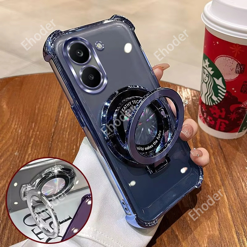 ปลอกสําหรับ XIAOMI POCO X8 Pro Max 5G 2026 เคสโทรศัพท์พร้อมผู้ถือแหวนซิลิโคนอ่อนนุ่มกันกระแทกสําหรับ POCOX8Pro POCOX8ProMax X8Pro X8ProMax คลุมทั้งหมดฟิล์มป้องกัน