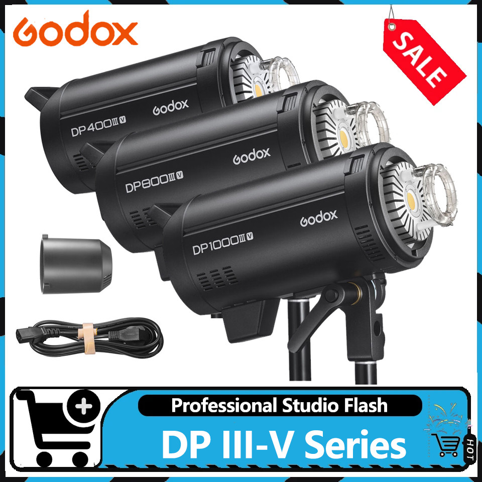 Godox DP400III-V DP600III-V DP800III-V DP1000III-V Professional Studio แฟลช LED การสร้างแบบจําลองโคม