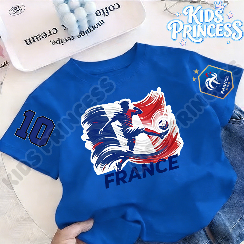 COD KIDS PRINCESS 2026 world cup jersey เสื้อแข่ง kids fashion เสื้อเชิ้ตเด็ก เสื้อแขนสั้นเด็ก ทรงหลวม ใส่สบาย W209