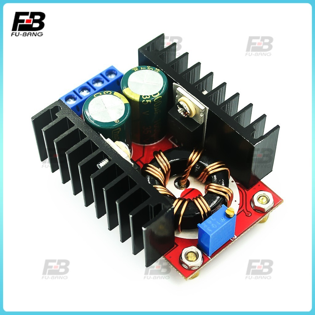 DC-DC วงจรเพิ่ม แรงดันไฟฟ้า 150W   Step Up Boost Converter 10-32โวลต์ถึง12-35โวลต์ ตัวจ่ายกำลังไฟคงที่