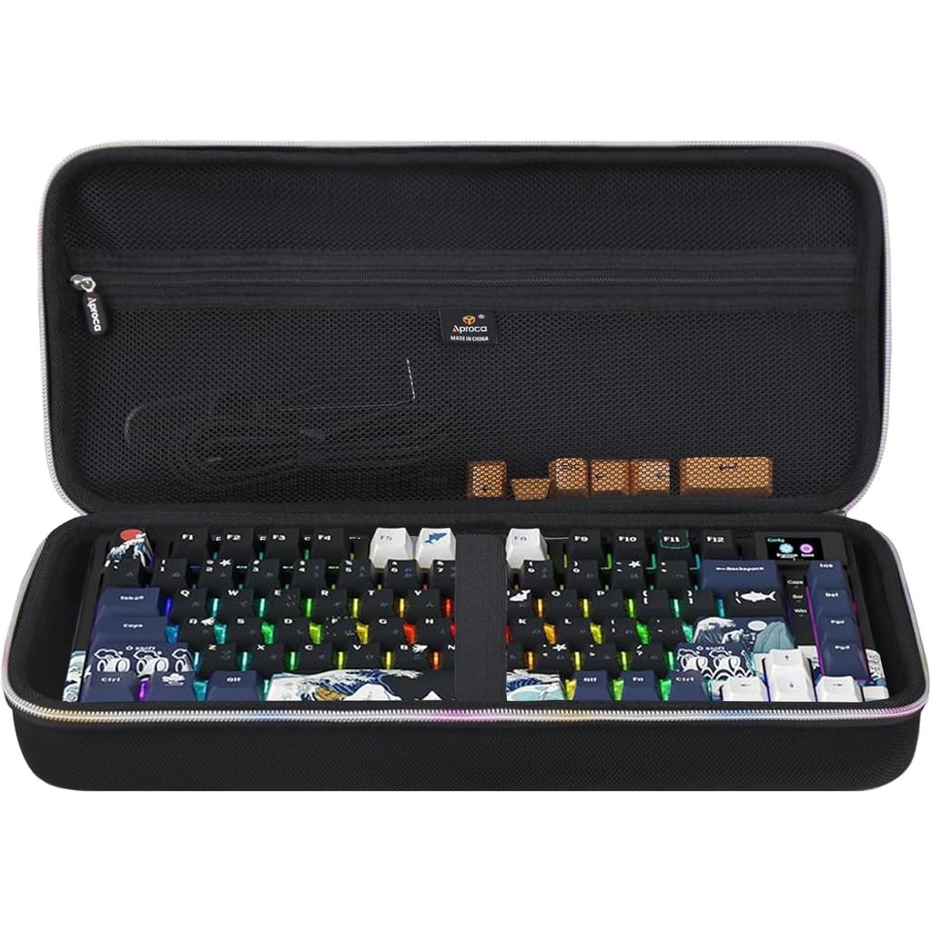 เคส Aproca เข้ากันได้กับ AULA F75 Pro/XVX Womier S-K80 75% คีย์บอร์ด/ARZOPA 75% คีย์บอร์ดเกมกล, กระเ