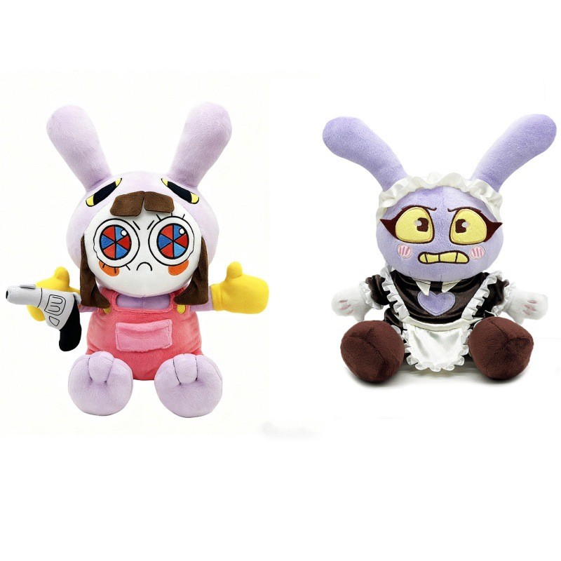 ใหม่แม่บ้าน Jax Plush Circus ของเล่น, Jax-Suit Pomni Disappearing รุ่นตุ๊กตานุ่มยัดไส้สําหรับเด็กพัด