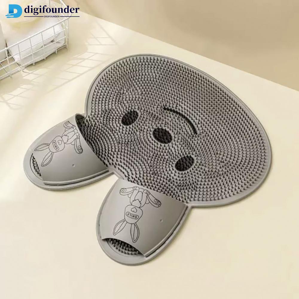 DIGIFOUNDER Foot Scrubber Mat สําหรับอาบน้ําลื่นแผ่นรองเม้าส์สําหรับ Exfoliating Dead Skin Anti-SLIP