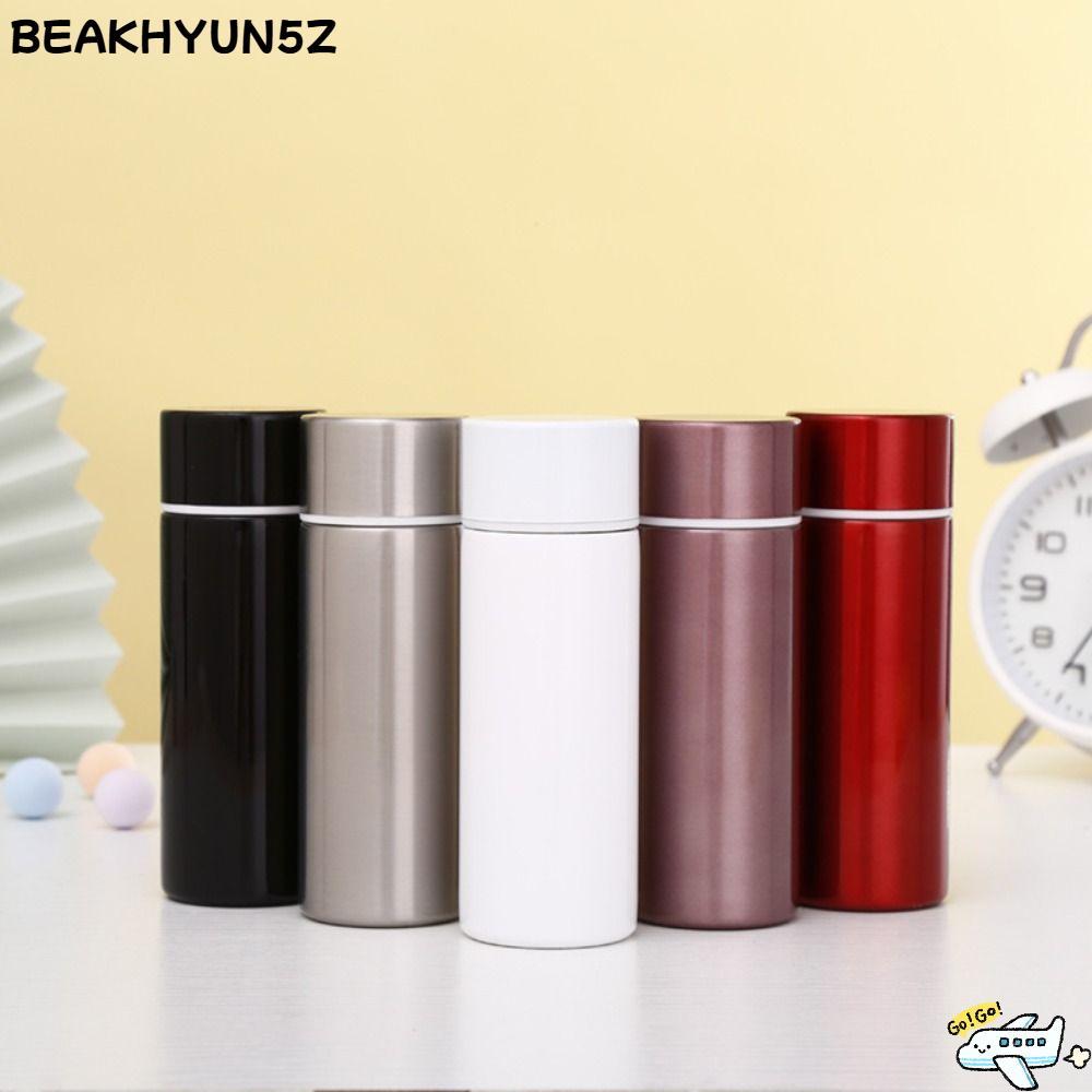 BEAKHYUN5Z ถ้วยเก็บความร้อนขนาดเล็ก, กระติกน้ําพกพาน้ําหนักเบา 120 มล., แก้วกาแฟสําหรับเดินทางสแตนเลสป้องกันการรั่ว