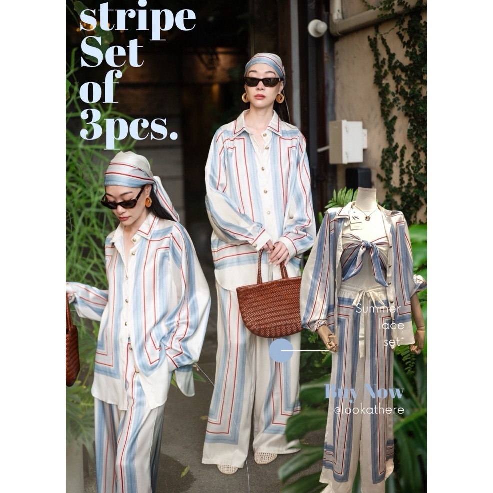 SUMMER BEACH SET เซทไปทะเลผ้าซาตินเกรดพรีเมี่ยม เซทซัมเมอร์ เซทลูกไม้ เซททะเล เซทไปทะเล