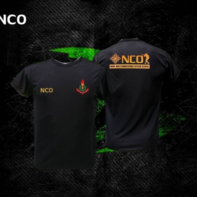 เสื้อยืดแขนสั้นผ้าฝ้าย Sergeant Tactical NCO Top ผู้ชายผู้หญิงรอบคอ Tough Guy ทหารการฝึกอบรมทหาร