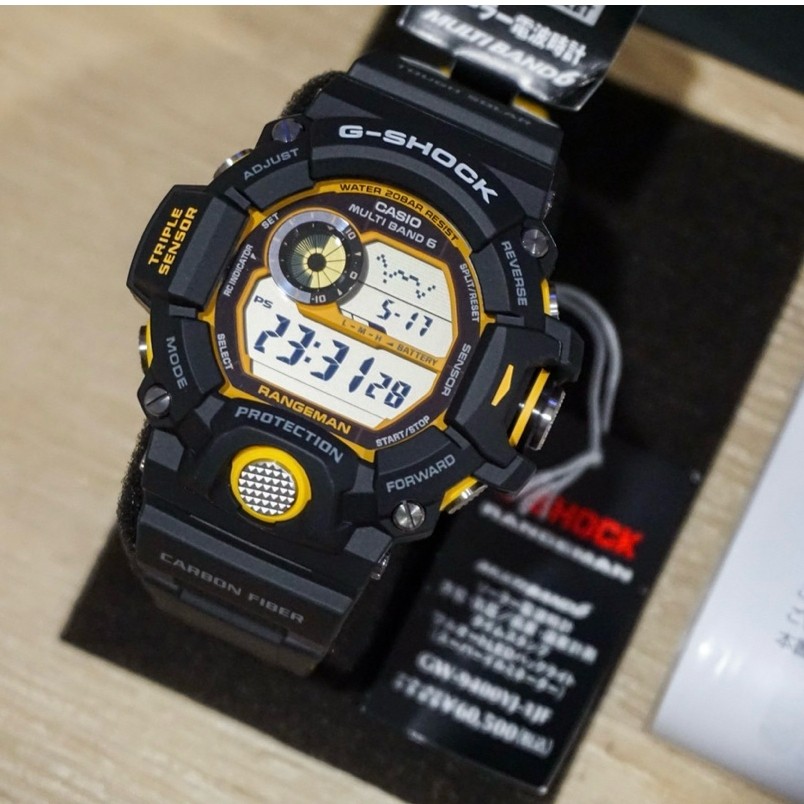 CASIO [CARBON FIBER] [MULTI BAND 6] [TOUGH SOLAR] G-SHOCK GW-9400YJ-1JF, GW-9400YJ-1, GW-9400YJ, GW-