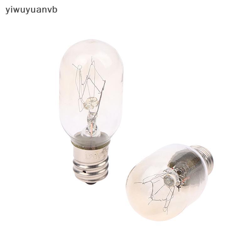 Yiwuyuanvb หลอดไฟไส้ T20 E12 120V 15W/25W Globe สําหรับโคมไฟเกลือ/ตู้เย็น/เตาอบ เปลี่ยนได้ 1 ชิ้น