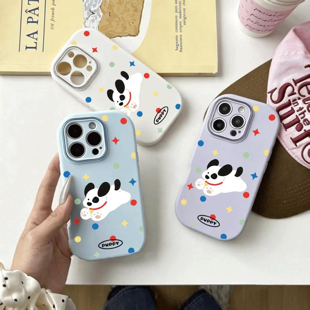ปากกาสั้น Macaron Dot สําหรับ iPhone 17promax Case 161514พลัส รวมทุกอย่าง 131211Xs xs xs xs xs