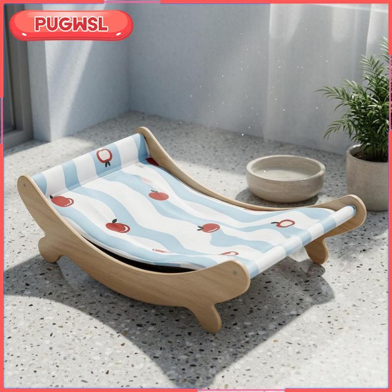[pugwsl] Cooling Rest Pad Breathable ยกเตียงไม้สัตว์เลี้ยง Airy Louging ที่นอนสัตว์เลี้ยงแมวเปลญวนเต