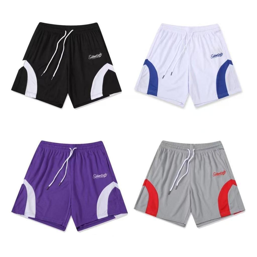 A63 Mesh Digital Shorts สีดําสีขาว สีม่วง สีเทา P9M-3XL