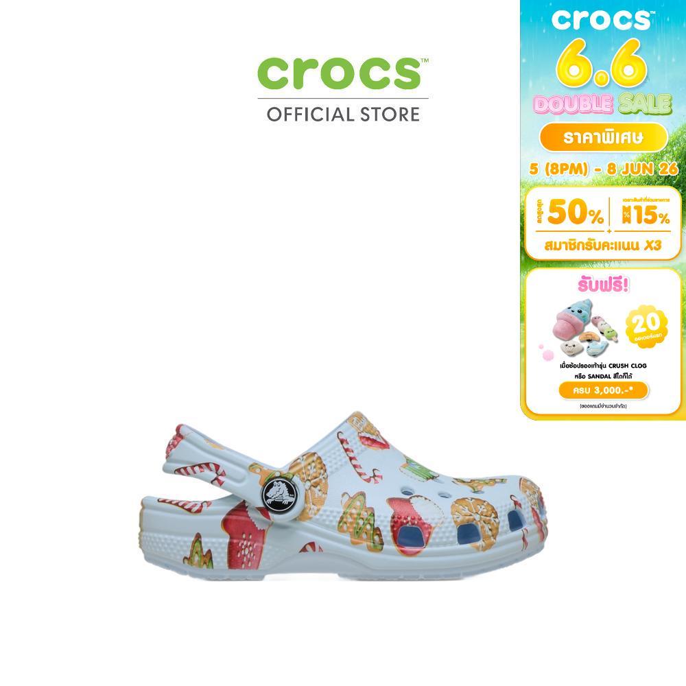 CROCS รองเท้าลำลองเด็ก TODDLER CLASSIC COOKIES CLOG รุ่น 211891-4WK - BLUE FROST