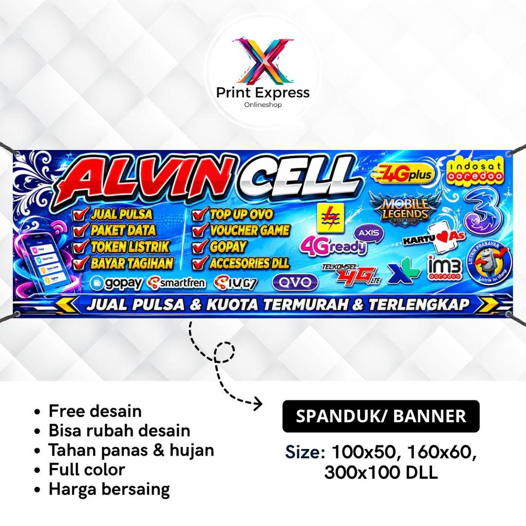 HP Blue Mobile Service Counter Mmt Banner 300x100 Cm สามารถขอได้