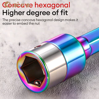 COD Universal 8 มม.Non-Magnetic Air ไขควงซ็อกเก็ตความแข็งสูงสี Hex Shank ชุดลูกบล็อกหัวแม่เหล็ก Claire