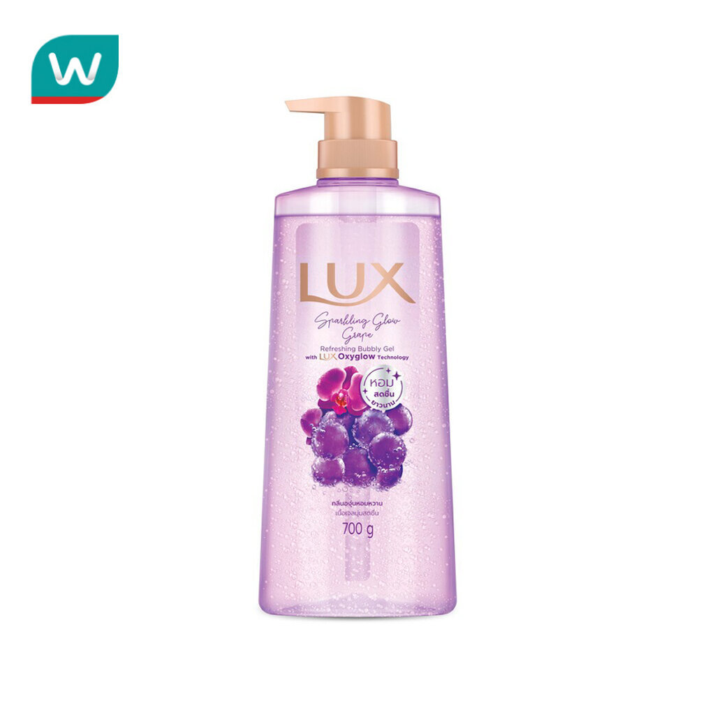 Lux ลักส์ บอดี้วอช สปาร์คกลิ้ง โกลว์ เกรป เจล 700 กรัม