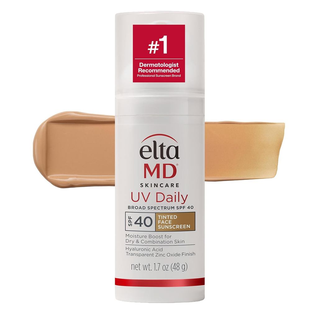 EltaMDUVDailySPF40 Zinc Oxide Facial Sunscreen Moisturizer, Daily Facial Moisturizer with SPF, เหมาะ