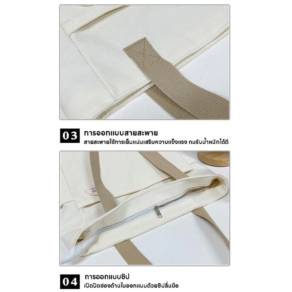 กระเป๋าสะพายข้างผู้หญิงผ้าแคนวาสไนลอนกันน้ำ thumbnail 7