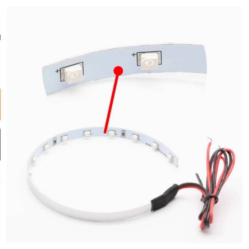 ไฮไลท์ 360 Devil Eye เลนส์รถยนต์รูรับแสงตกแต่ง Universal LED Angel Eye 3.0 Devil Eye