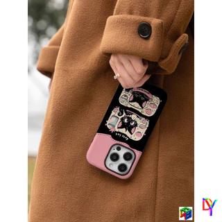 แมวน่ารัก 2-in-1 เคสโทรศัพท์ 2 ชั้นสําหรับ iPhone 17 16 15 14 13 12 11 Pro Max Air Plus XS XR 7 8Plus Anti-fall กันกระแทกฝาครอบป้องกัน