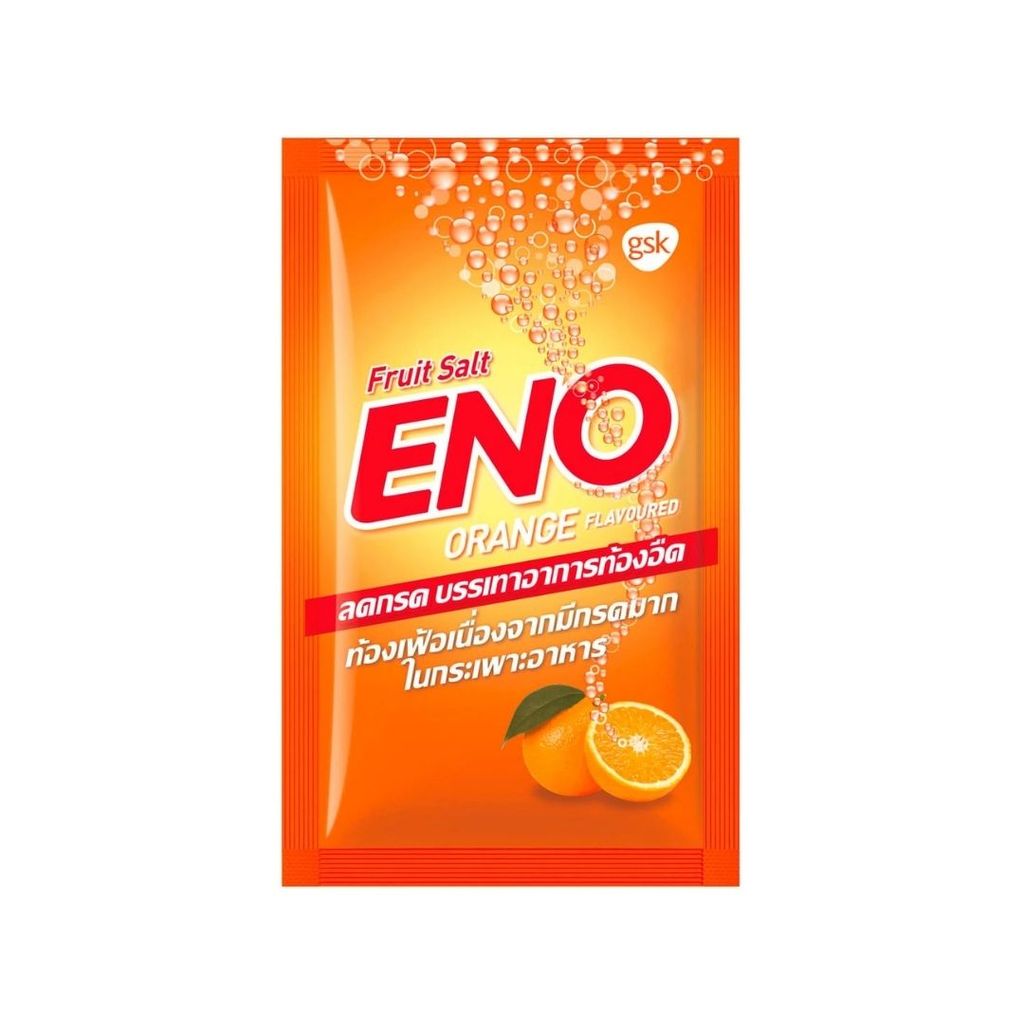 อีโน ส้ม ENO Sodium Cabonate Anhydrous Orange 4.3g.