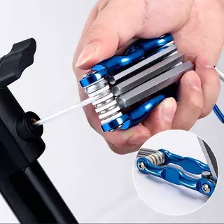 SOLI พับแบบพกพาหกเหลี่ยมชุดประแจโลหะเมตริก Chave Allen Key Hex ไขควงประแจเครื่องมือซ่อมเครื่องมือ TH