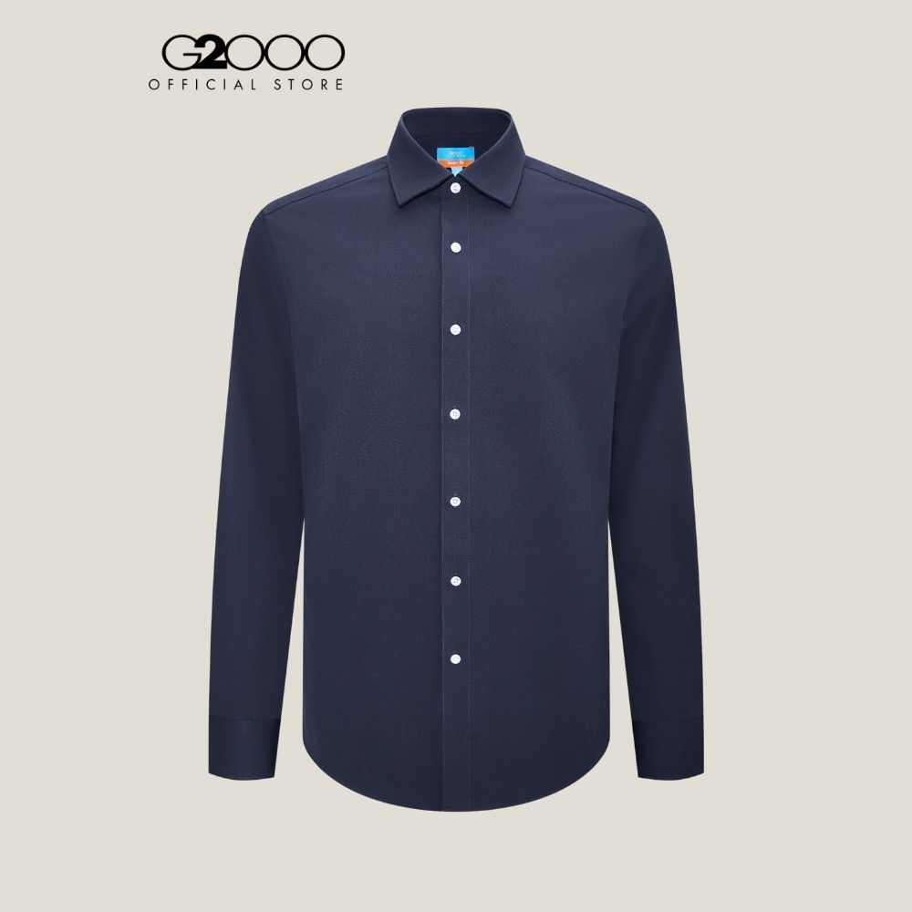G2000 เสื้อเชิ้ตแขนยาวแบบทางการสำหรับผู้ชาย Smart Fit รุ่น 5112342279 NAVY