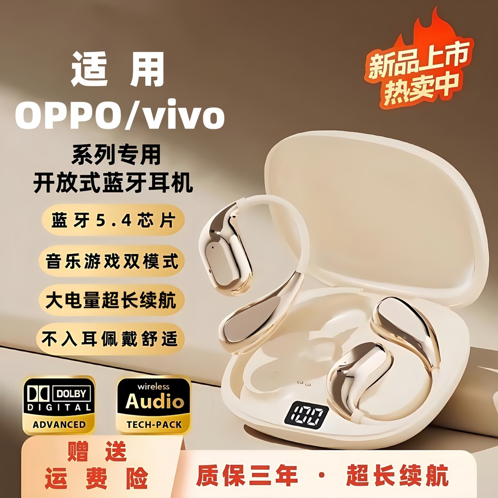 เหมาะสําหรับ OPPO Reno15/14/13/12/11/Pro/A6 เฉพาะ K12/k11 ชุดหูฟังบลูทูธประเภทหูแขวน